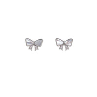 Mother of Pearl Ribbon Earrings - CHOMEL