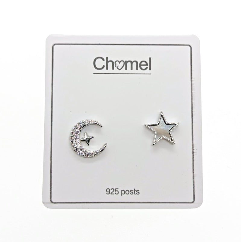 Moon & Star Mother of Pearl Earrings - CHOMEL