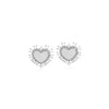 Heart Mother of Pearl Earrings - CHOMEL