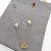 Freshwater Pearl Gold Chain Necklace - CHOMEL