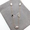 Freshwater Pearl Gold Chain Necklace - CHOMEL