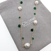 Freshwater Pearl Gold Chain Necklace - CHOMEL