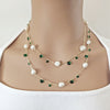 Freshwater Pearl Gold Chain Necklace - CHOMEL