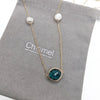 Freshwater Pearl Gold Chain Necklace - CHOMEL