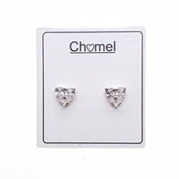 Heart  Cubic Zirconia Earrings - CHOMEL
