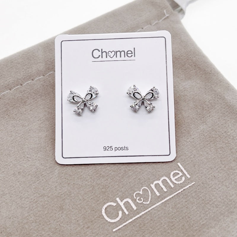 Butterfly Cubic Zirconia Earrings - CHOMEL