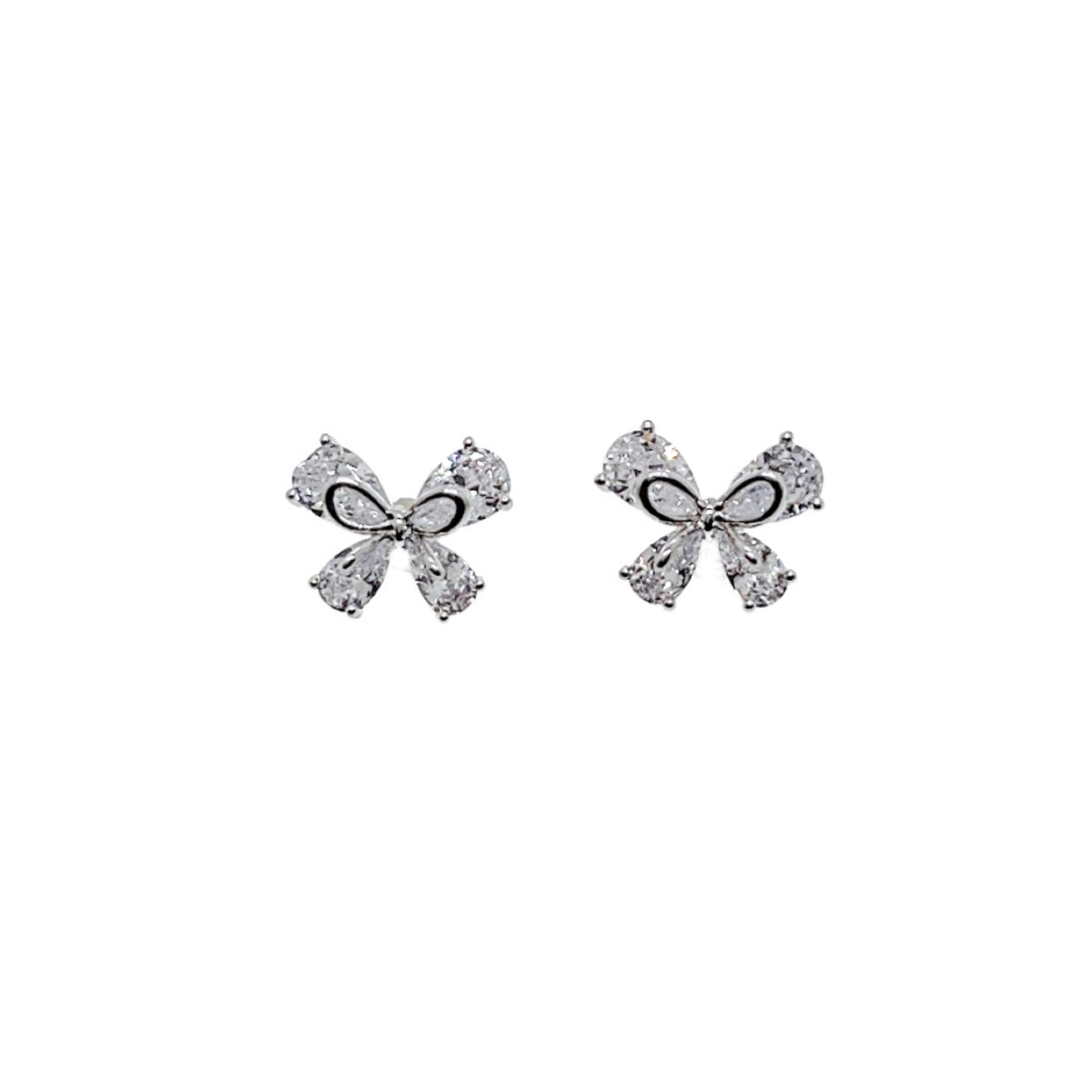 Butterfly Cubic Zirconia Earrings - CHOMEL