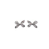 Ribbon Cubic Zirconia Earrings - CHOMEL