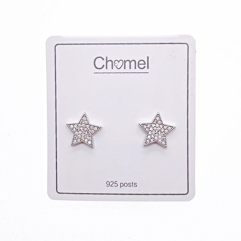 Star Cubic Zirconia Earrings - CHOMEL