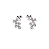 Clover Leaf Cubic Zirconia Earrings - CHOMEL