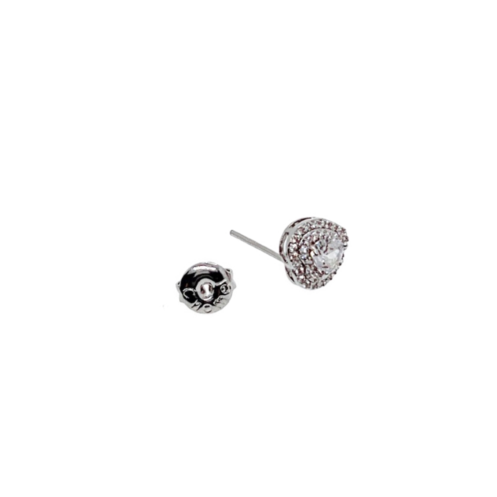 Heart Cubic Zirconia Earrings - CHOMEL