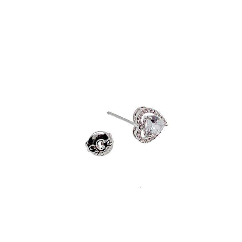 Heart Cubic Zirconia Earrings - CHOMEL