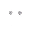 Heart Cubic Zirconia Earrings - CHOMEL