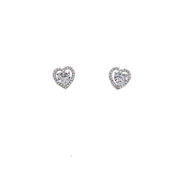 Heart Cubic Zirconia Earrings - CHOMEL