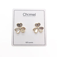 Clover Leaf Mother of Pearl Gold Earrings - CHOMEL