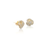 Flower Cubic Zirconia Earrings - CHOMEL