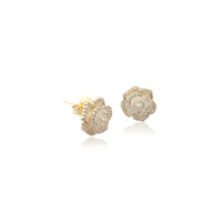 Flower Cubic Zirconia Earrings - CHOMEL