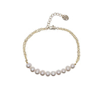 Freshwater Pearl Chain Bracelet - CHOMEL