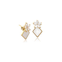 Mother of Pearl Gold Earrings - CHOMEL