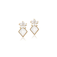 Mother of Pearl Gold Earrings - CHOMEL