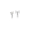 Ribbon Cubic Zirconia Earrings - CHOMEL