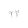 Ribbon Cubic Zirconia Earrings - CHOMEL