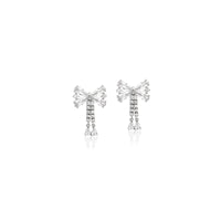 Ribbon Cubic Zirconia Earrings - CHOMEL