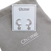 Moon & Star Cubic Zirconia Earrings - CHOMEL