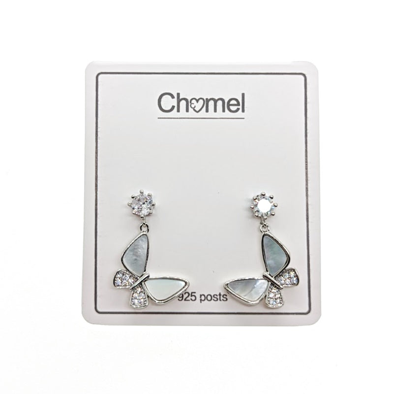 Butterfly Mother of Pearl Earrings - CHOMEL