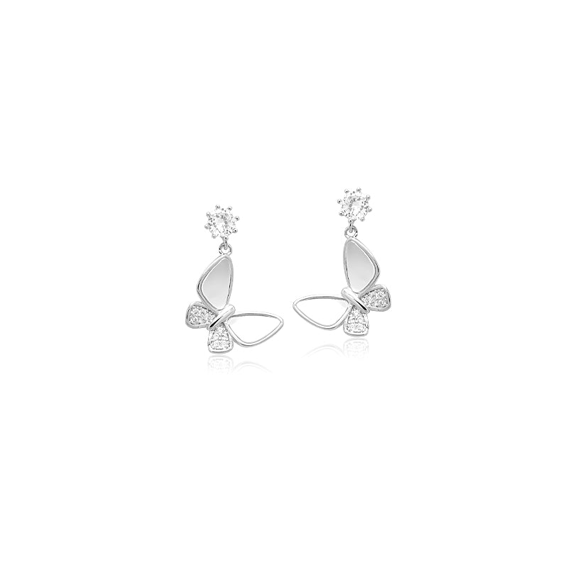 Butterfly Mother of Pearl Earrings - CHOMEL