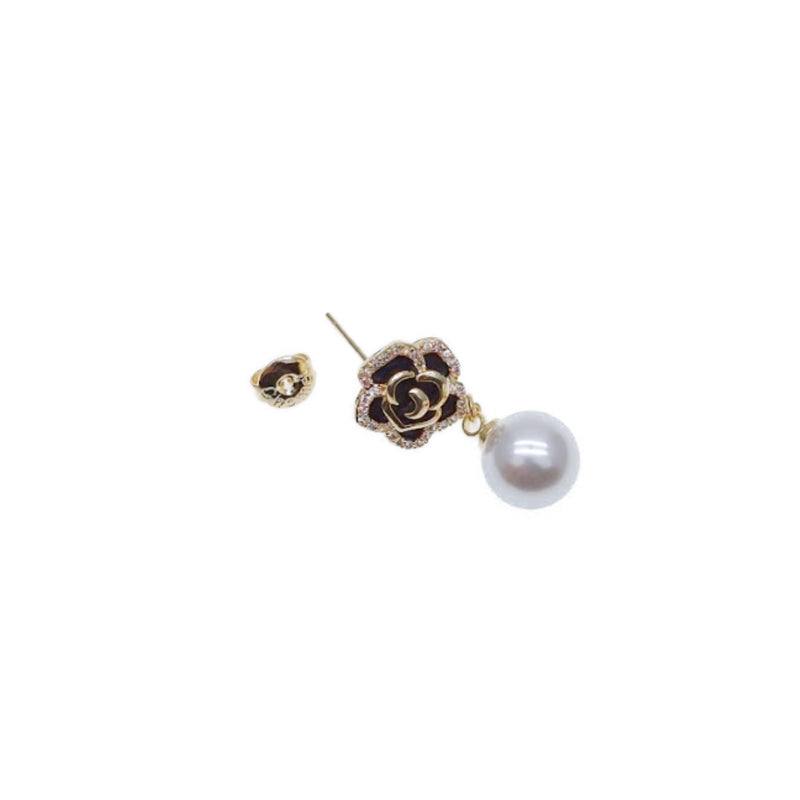 Flower Pearl Earrings - CHOMEL