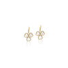 Leaf Clover Simulated Moonstone Earrings - CHOMEL