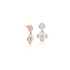 Flower Simulated Moonstone Earrings - CHOMEL