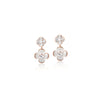 Flower Simulated Moonstone Earrings - CHOMEL