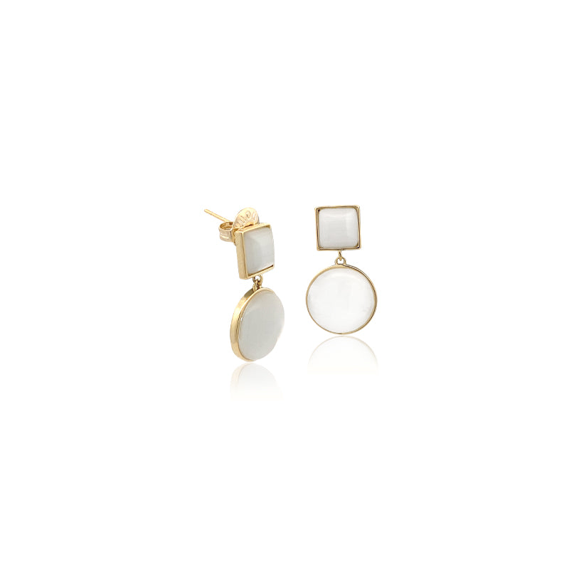 Simulated Moonstone Earrings - CHOMEL