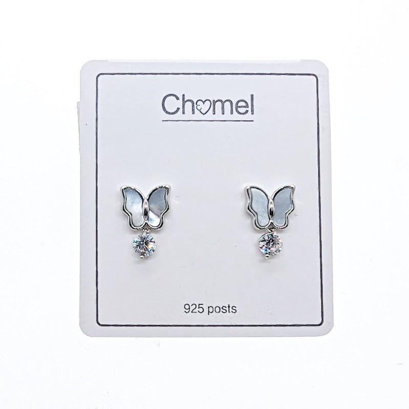 Butterfly Mother of Pearl Earrings - CHOMEL