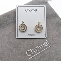 Mother of Pearl Gold Earrings - CHOMEL