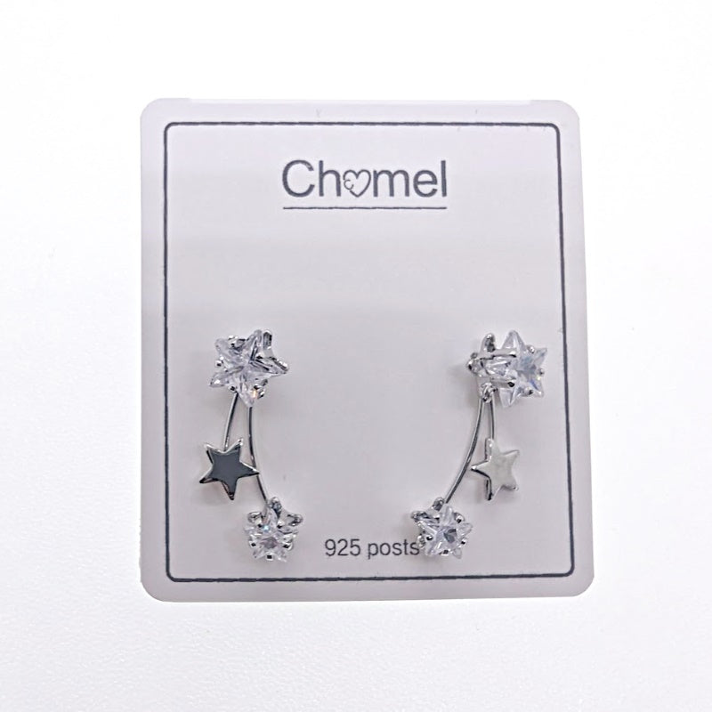 Star Cubic Zirconia Earrings - CHOMEL
