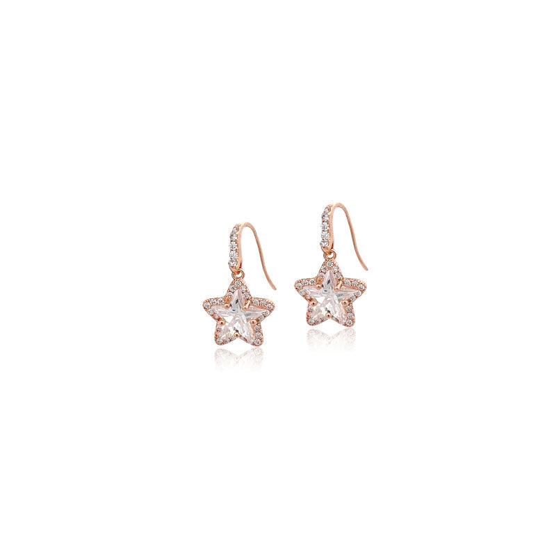 Star Cubic Zirconia Earrings - CHOMEL