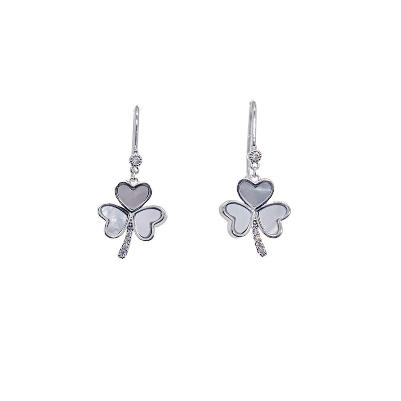Clover Leaf Mother of Pearl Earrings - CHOMEL