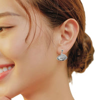 Shell Cubic Zirconia Earring - CHOMEL
