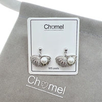 Shell Cubic Zirconia Earring - CHOMEL