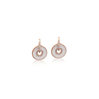 Round Mother of Pearl Earrings - CHOMEL