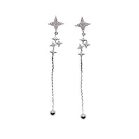 Star Cubic Zirconia Earrings - CHOMEL