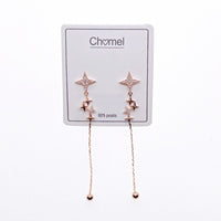 Star Cubic Zirconia Earrings - CHOMEL
