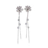 Flower Cubic Zirconia Earrings - CHOMEL