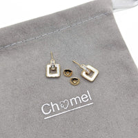 Mother of Pearl Gold Earrings - CHOMEL