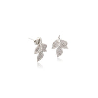 Leaf  Cubic Zirconia  Earrings - CHOMEL