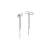 Ribbon Cubic Zirconia Earrings - CHOMEL