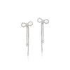 Ribbon Cubic Zirconia Earrings - CHOMEL